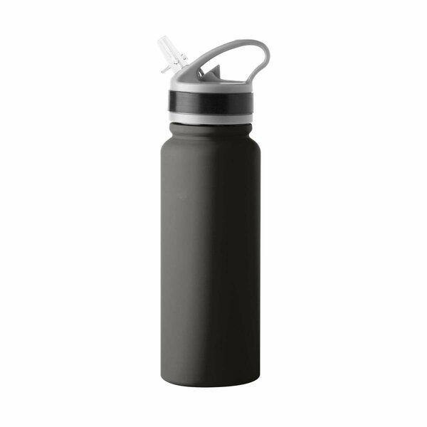 Perro Chino 25 oz Plain Black Stainless Flip Top Bottle PE3036376